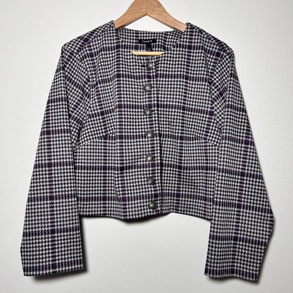 Torrid Women's Studio Double Knit Cropped Collarless Jacket‎ Classic Size 2 - Picture 3 of 12